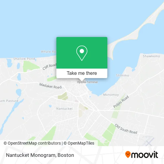 Nantucket Monogram map