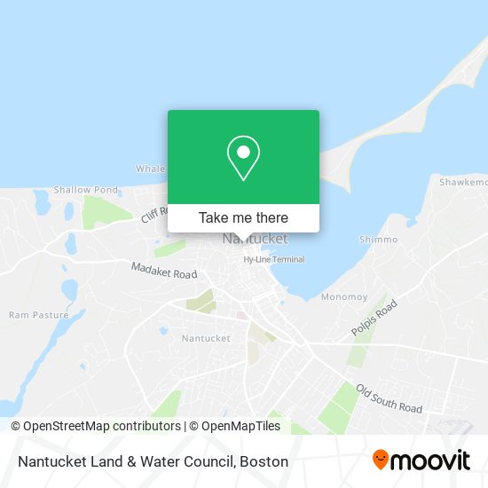Nantucket Land & Water Council map