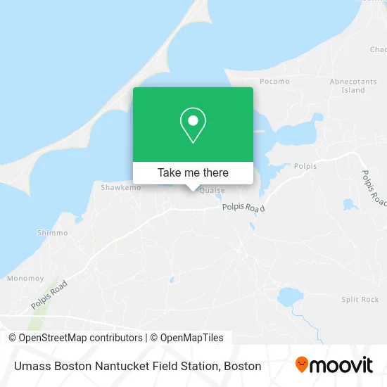 Umass Boston Nantucket Field Station map