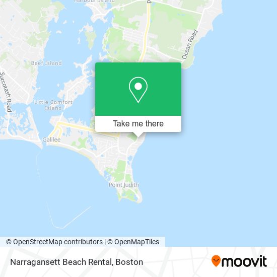 Narragansett Beach Rental map