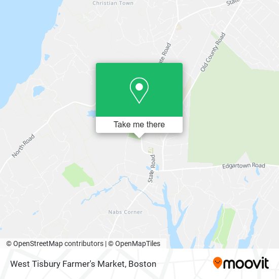 West Tisbury Farmer's Market map