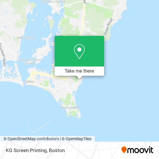 KG Screen Printing map