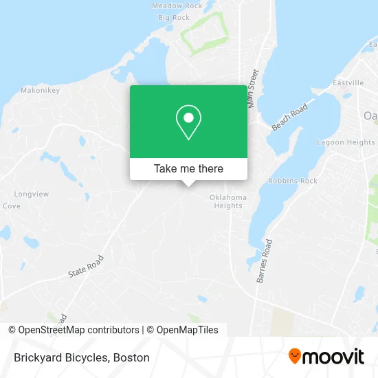 Brickyard Bicycles map