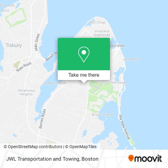 Mapa de JWL Transportation and Towing
