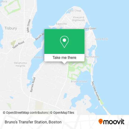 Bruno's Transfer Station map