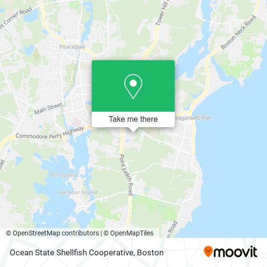 Ocean State Shellfish Cooperative map