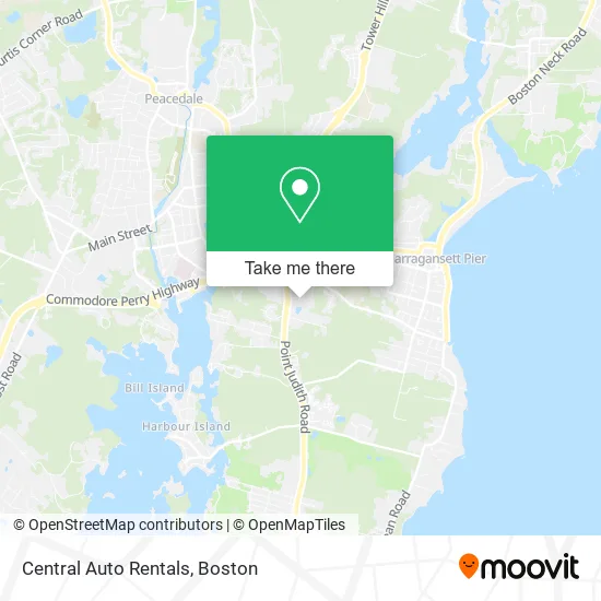Central Auto Rentals map