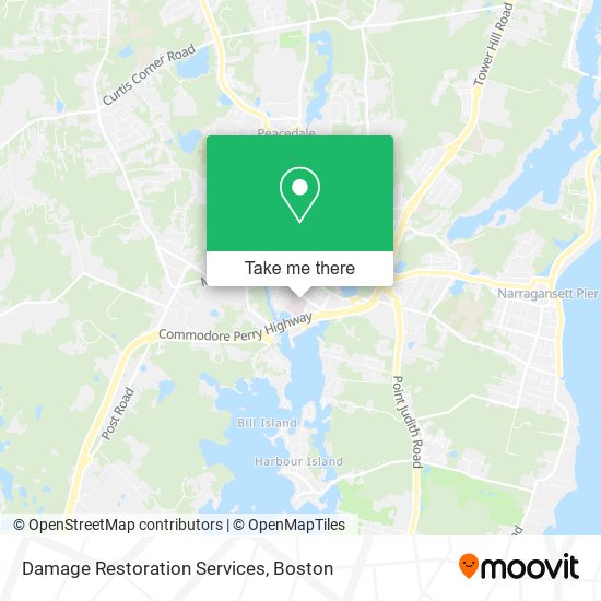 Damage Restoration Services map