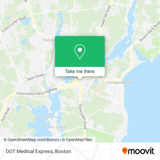 DOT Medical Express map