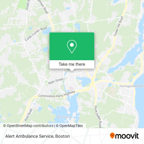 Mapa de Alert Ambulance Service