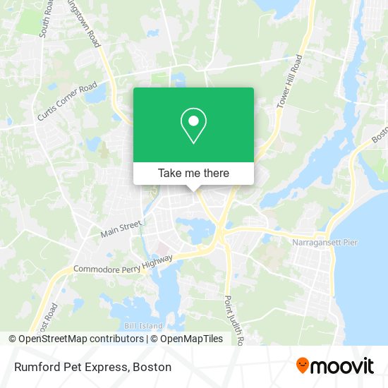 Mapa de Rumford Pet Express