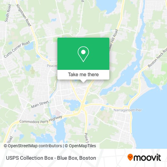 USPS Collection Box - Blue Box map