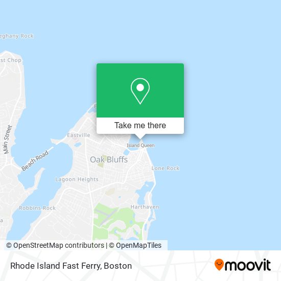 Rhode Island Fast Ferry map