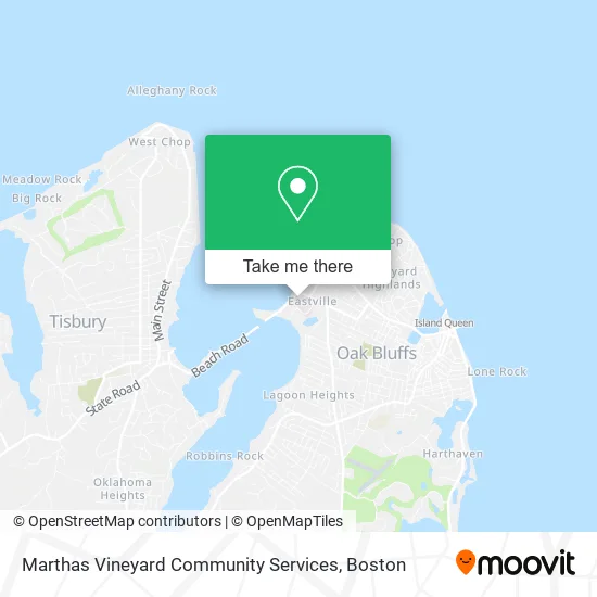 Mapa de Marthas Vineyard Community Services