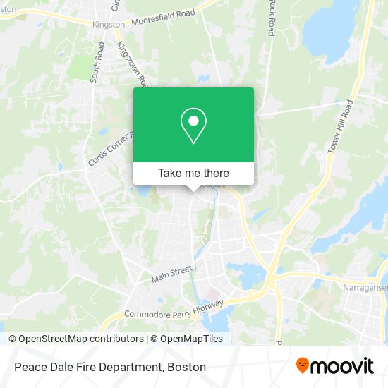 Peace Dale Fire Department map