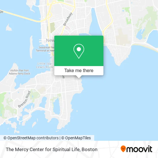 The Mercy Center for Spiritual Life map