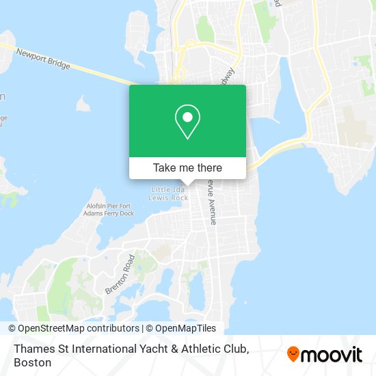 Mapa de Thames St International Yacht & Athletic Club