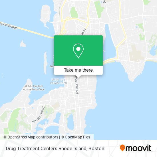 Drug Treatment Centers Rhode Island map