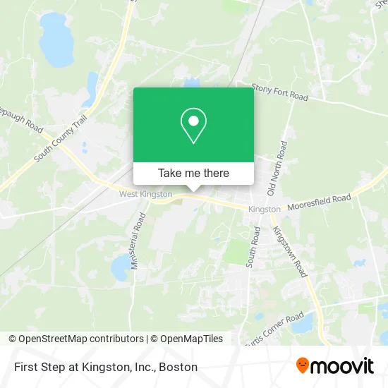 First Step at Kingston, Inc. map