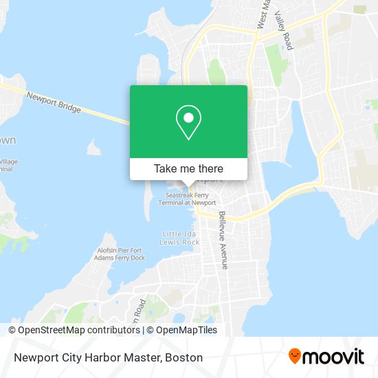 Newport City Harbor Master map
