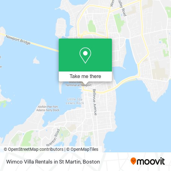 Wimco Villa Rentals in St Martin map