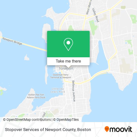 Mapa de Stopover Services of Newport County