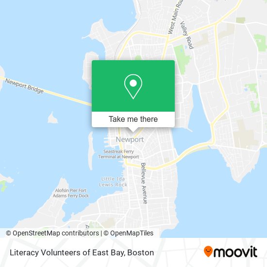 Mapa de Literacy Volunteers of East Bay