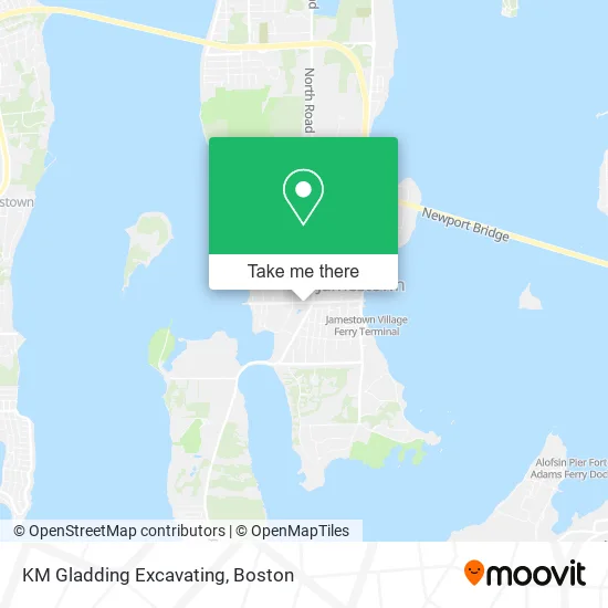 KM Gladding Excavating map