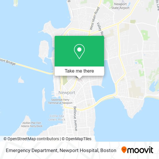 Mapa de Emergency Department, Newport Hospital