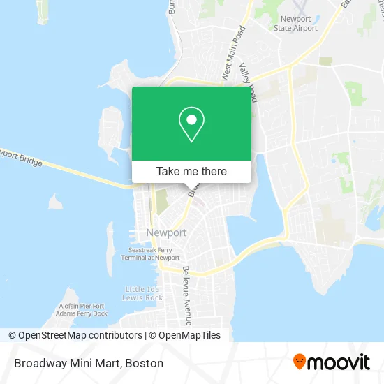 Broadway Mini Mart map