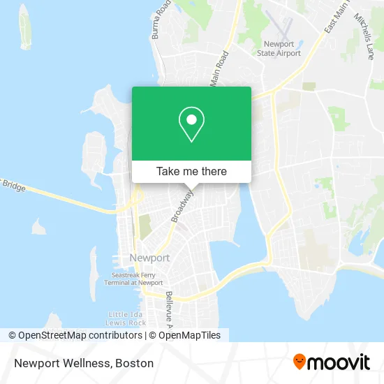Newport Wellness map