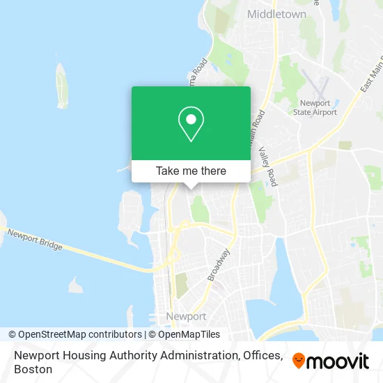 Newport Housing Authority Administration, Offices map