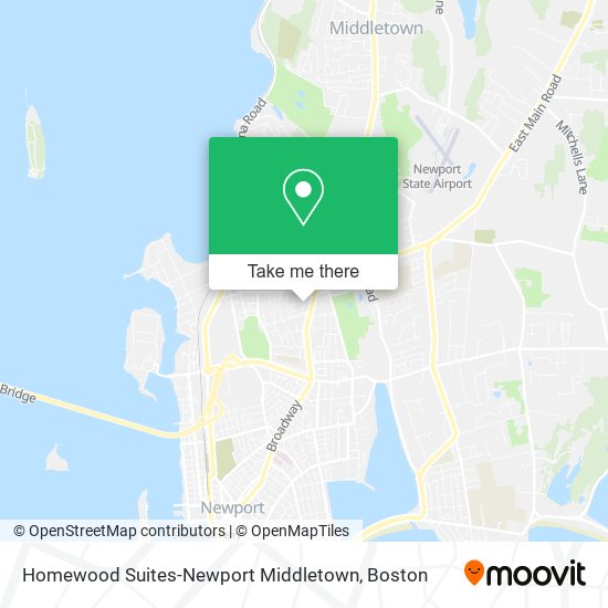 Homewood Suites-Newport Middletown map