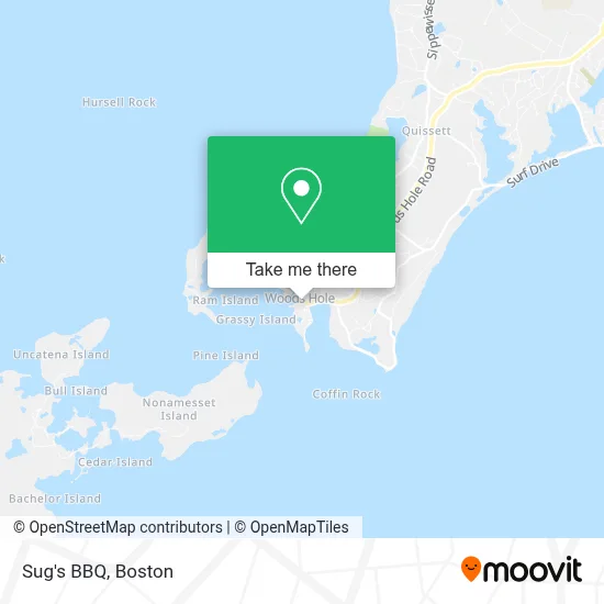 Sug's BBQ map