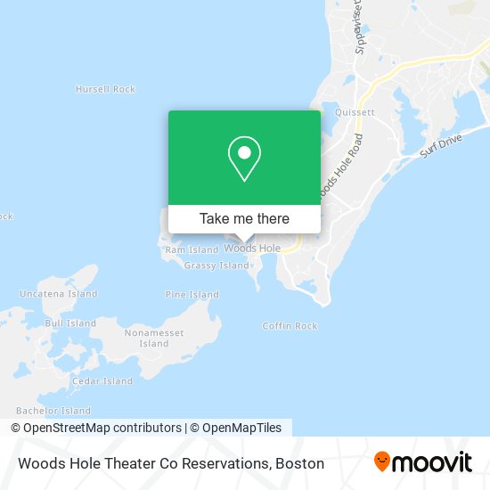 Woods Hole Theater Co Reservations map