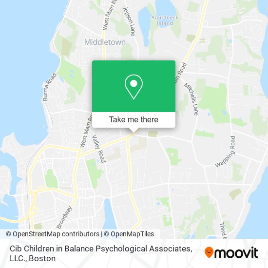 Cib Children in Balance Psychological Associates, LLC. map