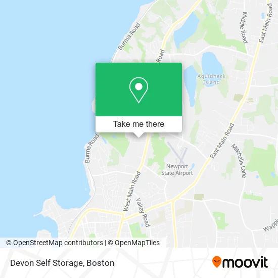 Devon Self Storage map