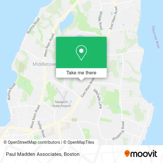 Paul Madden Associates map