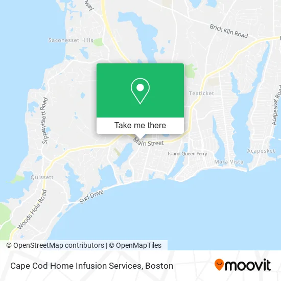 Cape Cod Home Infusion Services map