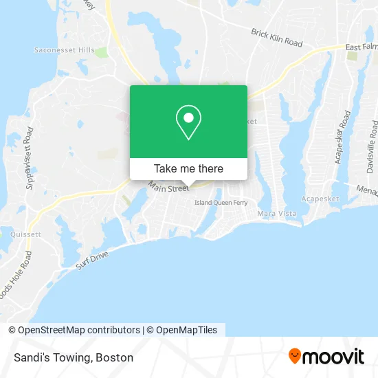 Sandi's Towing map