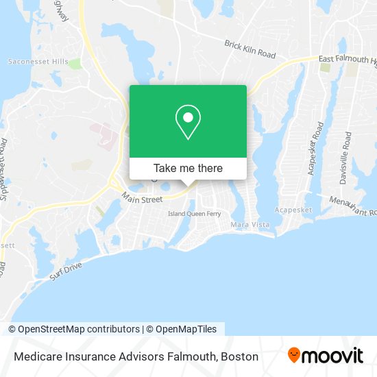 Medicare Insurance Advisors Falmouth map