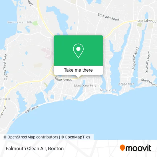 Falmouth Clean Air map