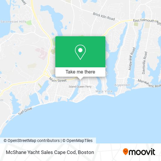 McShane Yacht Sales Cape Cod map