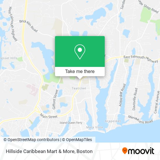 Hillside Caribbean Mart & More map