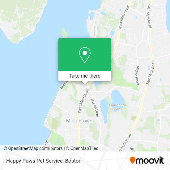 Happy Paws Pet Service map