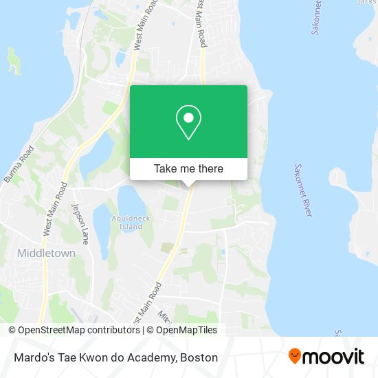 Mapa de Mardo's Tae Kwon do Academy