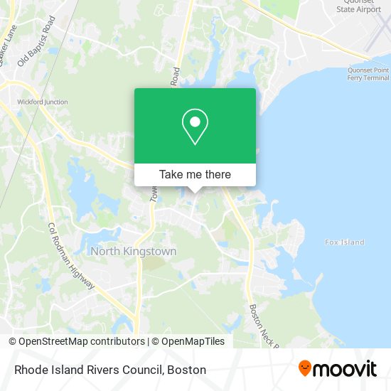 Mapa de Rhode Island Rivers Council