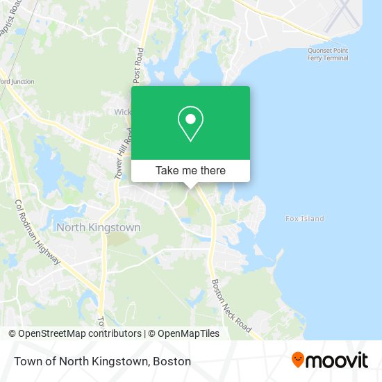 Mapa de Town of North Kingstown