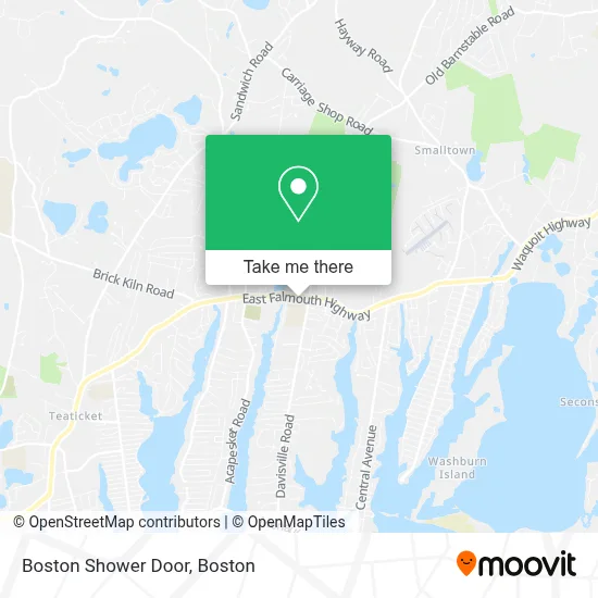 Boston Shower Door map