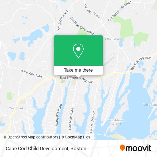 Cape Cod Child Development map